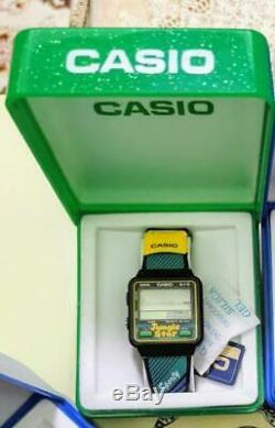 Casio Vintage Game Watch Jungle Star Gj 9 Dead Stock Nos Rare Box