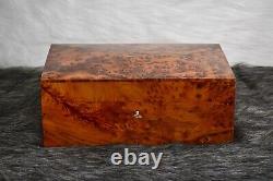 11x8 Luxurious Thuya Wooden Jewelry Box Lockable Thuja Keepsake Memory Box