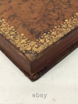 1786 Leather Book with Secret Storage Box To Hide Your Valuables/Beautiful