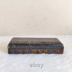 1940 Vintage Pen Pencil Wooden Box Old Office Table Decorative Collectible WD307