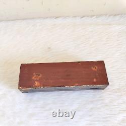 1940 Vintage Pen Pencil Wooden Box Old Office Table Decorative Collectible WD307