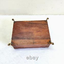 1940s Vintage Handcrafted Wooden 9 Compartments Spices Box Decorative Props W65