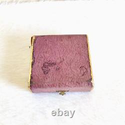 1940s Vintage Velvet Bangles Jewelry Box Old Decorative Collectible Rare W93