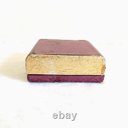 1940s Vintage Velvet Bangles Jewelry Box Old Decorative Collectible Rare W93