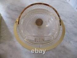 1950s ELGIN PRESENTATION WATCH BOX withOUTER BOX+ BOOKS-17 JEWELS 4190 YQB-VINTAGE