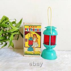 1950s Vintage Baby Petromax Lantern Lamp Plastic Toy Kids Original Cardboard Box