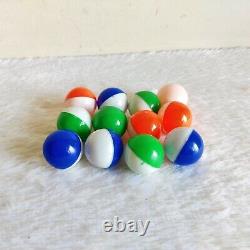 1950s Vintage Plastic Ball Toys 12 Pcs. In Cardboard Box Decorative Collectible