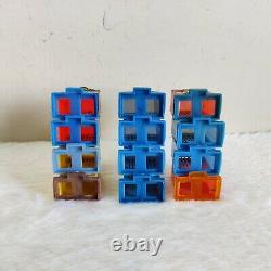 1950s Vintage Plastic Gateway Building Toys 12 Pcs. In Cardboard Box Decorative