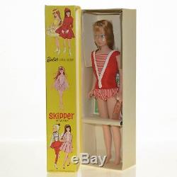 1960's Barbie Skipper Doll Mint in Box MIB Vintage #950 Titian Red Little Sister