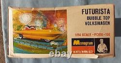 1967 Monogram Darryl Starbird FUTURISTA VW Engine Custom Car Model Kit in OG Box