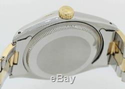 1976 VTG COMPLETE Rolex Date 1505 Two Tone 14k Gold 34mm Watch Box Papers S8