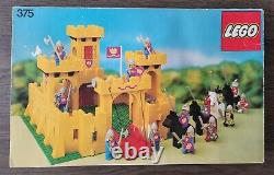 1978 LEGO 375 Yellow Castle Complete with Box, Tray insert, Instructions & Catalog