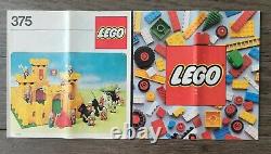 1978 LEGO 375 Yellow Castle Complete with Box, Tray insert, Instructions & Catalog