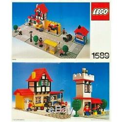 1978 Lego Town Square vintage set (1589), Original Instructions, no box