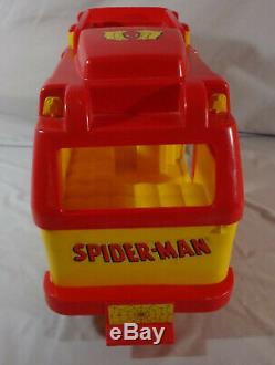 1978 Vintage EMPIRE MARVEL SPIDER-MAN MOBILE CRIME LAB Van with Box INCOMPLETE