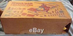 1978 Vintage SPIDER-MAN Helicopter Vehicle 4 Mego W Box Nearly Complete Empire