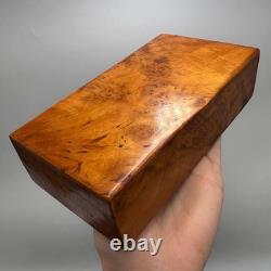 1980 Vintage Trinket Box Gift Unique Wood Karelian Birch Burl Jewelry Handmade