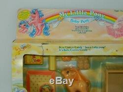 1980's G1 Vintage My Little Pony Baby Cotton Candy Mint In Box Package MIB MIP