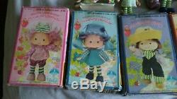 1980s Strawberry Shortcakes Lot some Dolls Boxes Pets Vintage Kenner Hong Kong