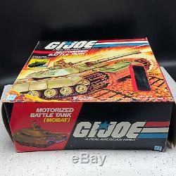 1982 HASBRO VINTAGE GI JOE TOY VEHICLE BOX Motorized Battle Tank Mobat Steeler
