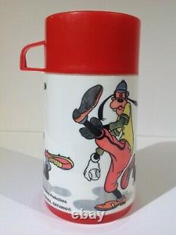 1983 Canadian Sport Goofy Vintage Plastic Lunch Box & Thermos From Canada Rare