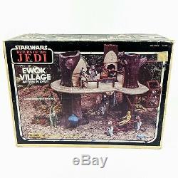 1983 Vintage Star Wars Return of the Jedi Ewok Village Playset with Original Box