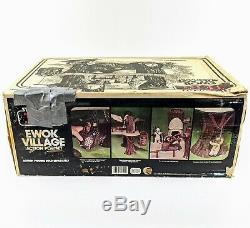 1983 Vintage Star Wars Return of the Jedi Ewok Village Playset with Original Box