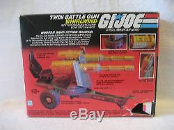 1983 vintage GI Joe WHIRLWIND Twin Battle Gun vehicle set with box 80s Hasbro toy