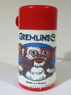 1984 Canadian Gremlins Vintage Plastic Lunch Box & Thermos From Canada Rare