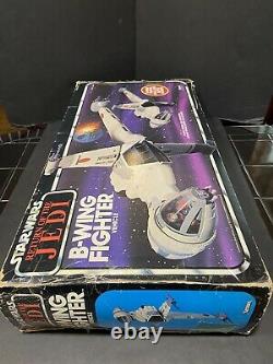 1984 Kenner Star Wars Vintage ROTJ B-Wing Fighter With Original Box Insert & Dir