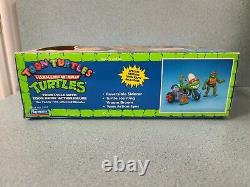 1989 TMNT Toon Turtles RAPH with CYCLE Vintage Teenage Mutant Ninja Playmates New