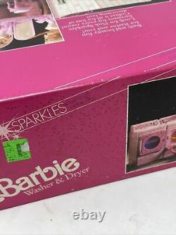 1990 Barbie Doll Washer and Dryer Pink Sparkles in Box Factory Sealed