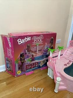 1993 Rare Vintage Barbie Luxury Fountain Pool (Lights Not Working) With Box 90s