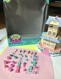 1995 Vintage POLLY POCKET Bluebird Pop-up Party Clubhouse 100% Complete BOX