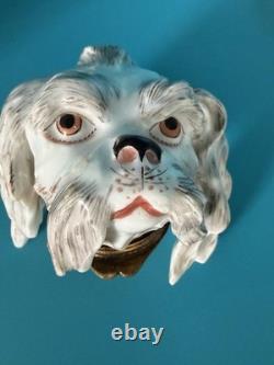 19th c. Samson Porcelain France Gilt Bolognese Hound Snuff Box
