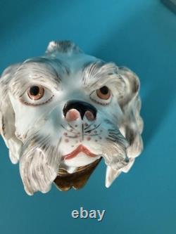19th c. Samson Porcelain France Gilt Bolognese Hound Snuff Box