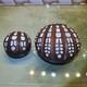 2 Natural Vintage Rosewood Handmade Mother Of Pearl Jewelry Box Oily Wood