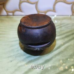 2 Natural Vintage Rosewood Handmade Mother Of Pearl Jewelry Box Oily Wood