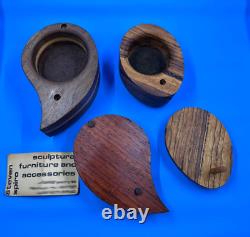 2 Wood Box by Steven Spiro Furniture Vintage Design Circa 1980 and Rare