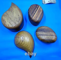 2 Wood Box by Steven Spiro Furniture Vintage Design Circa 1980 and Rare