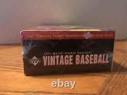 2001 Upper Deck Vintage Baseball Factory Sealed Hobby Box Free Shipping