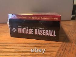 2001 Upper Deck Vintage Baseball Factory Sealed Hobby Box Free Shipping