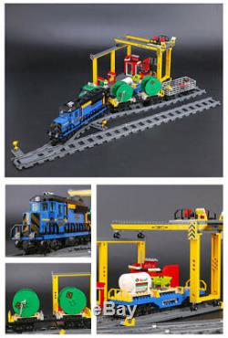 2019 Fast Shipping Custom City Cargo Train Compitible Lego 60052 + Manual Books
