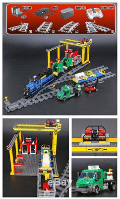 2019 Fast Shipping Custom City Cargo Train Compitible Lego 60052 + Manual Books