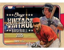 2025 Onyx Vintage Extended Base Series Baseball Hobby Box