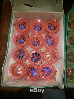 70 Vintage Christmas Spinner Twinkler Ornaments in Original Boxes Youngstown HTF