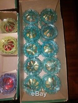 70 Vintage Christmas Spinner Twinkler Ornaments in Original Boxes Youngstown HTF