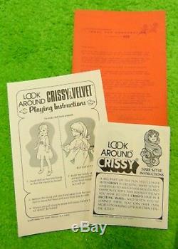 70's Mint in Box Factory Wrapped Vtg Ideal Look Around Crissy Doll With Papers