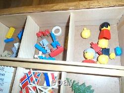 A Large Wooden Box of Vintage Lego 1960s Rare and Collectable