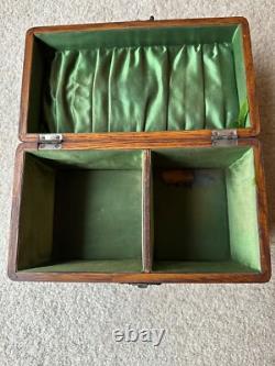 ANTIQUE WOODEN BOX WITH CUBICLE EARLY 1900's